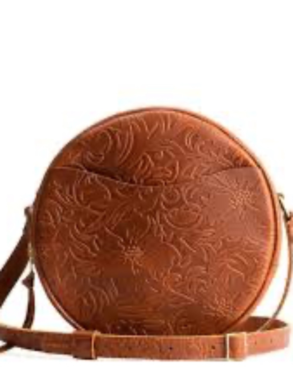 Portland Leather Round Cross Body Bag - Picture 1 of 10